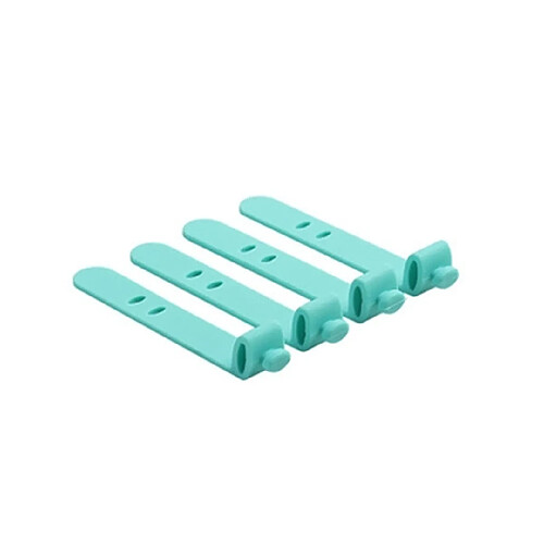 Wewoo 4 PCS couleur unie câble enrouleur organisateur titulaire Line Fixer Winder Vert