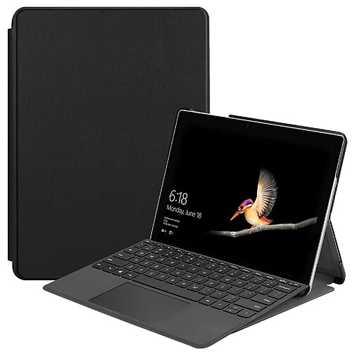 Wewoo Housse Coque Etui en cuir Custer Texture pour ordinateur portable pour Microsoft Surface Go (Noir)