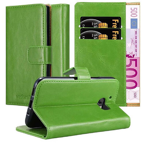 Cadorabo Coque HTC ONE M10 Etui en Vert