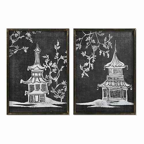 Cadre DKD Home Decor 50 x 2,8 x 70 cm Oriental (2 Unités)