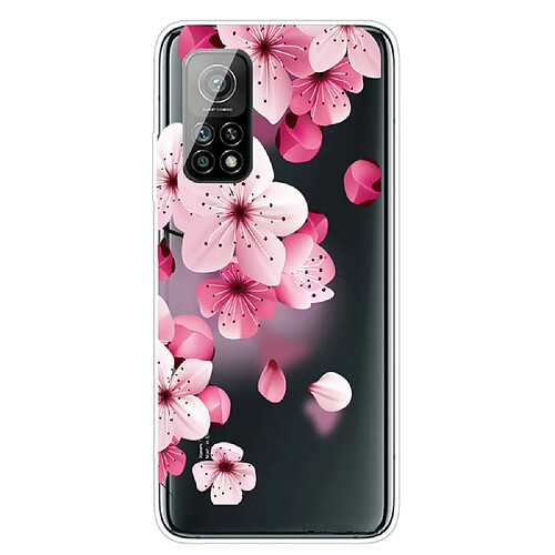 Coque en TPU à motifs clair fleur rose pour votre Xiaomi Mi 10T 5G/10T Pro 5G