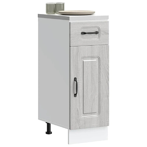 vidaXL Armoire de cuisine Kalmar sonoma gris bois d'ingénierie