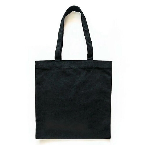 Graines Creatives Sac shopping en coton noir 37,5 x 42 cm