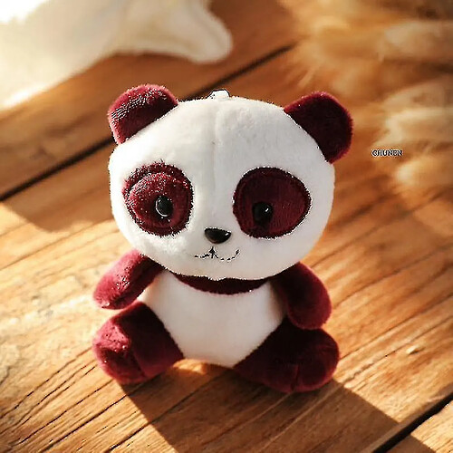 Universal 12 cm en peluche coton panda pendante poupée pavée violette