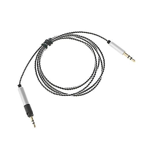 Câble de mise à niveau de 1,2 m pour audio technica ath m50x m40x m70x noir