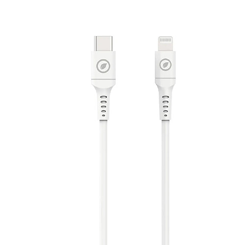 Muvit Câble Lightning vers USB-C Charge 60W et Synchronisation 1,2m Blanc