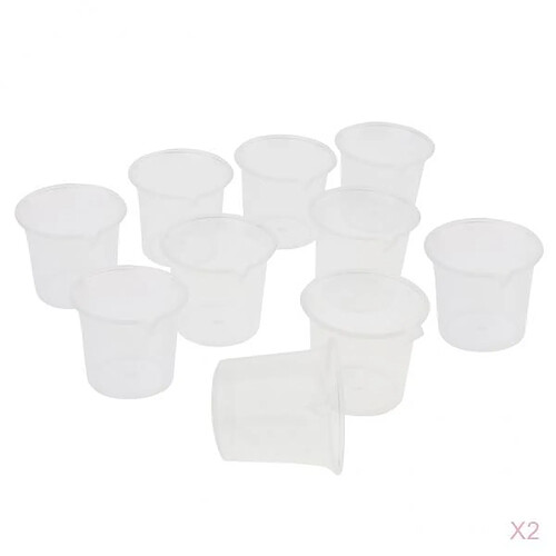 20 Pieces Gradué Contenant Gobelet Doseur de Liquide