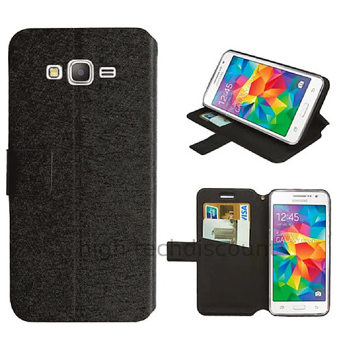 Htdmobiles Housse etui portefeuille pour Samsung G531H Galaxy Grand Prime VE + film ecran - NOIR