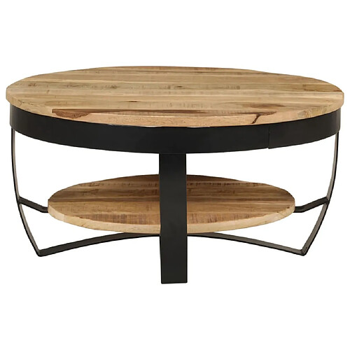 Maison Chic Table basse pour salon | Table à café Bois massif de manguier 65 x 32 cm -GKD55973