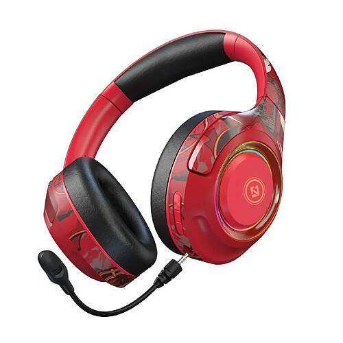 Yonis Casque Audio Bluetooth Sans Fil Rose Gaming