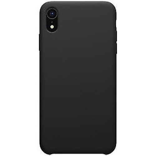 Universal Étui en silicone liquide noir pour votre Apple iPhone XR