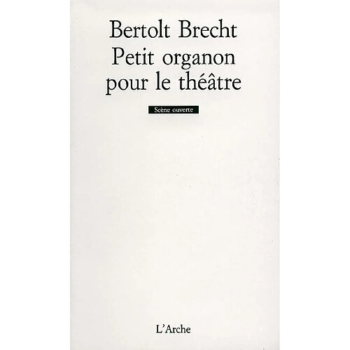 Petit organon pour le théâtre · Occasion