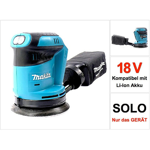 Makita BBO 180 Z 18V Ponceuse excentrique sans fil - sans batterie, sans chargeur