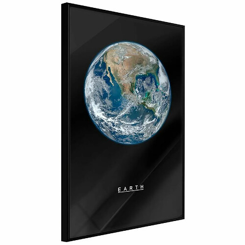 Paris Prix Affiche Murale Encadrée The Solar System Earth 40 x 60 cm Noir