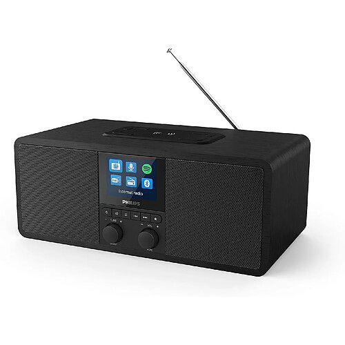 Philips radio internet bluetooth avec Spotify Connect et alarme noir