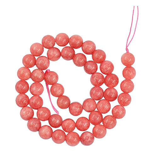 argent naturel rhodochrosite perles rondes en vrac fabrication de bijoux de jade 8mm