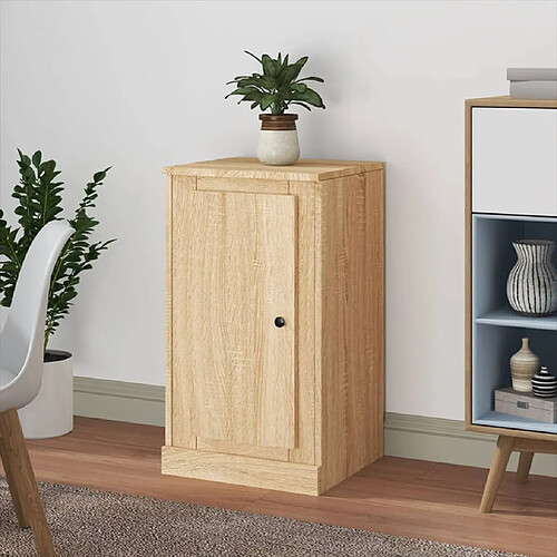 vidaXL Buffet chêne sonoma 37,5x35,5x67,5 cm bois d'ingénierie