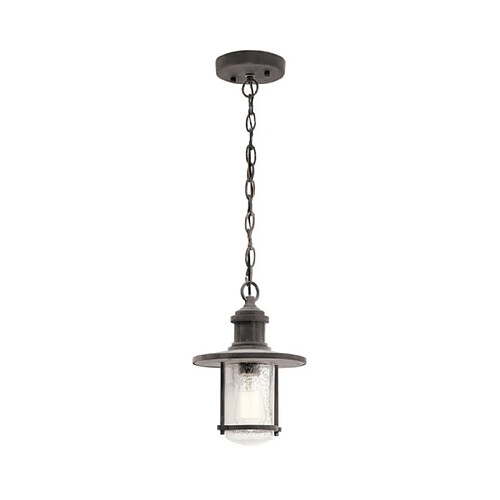 Elstead Lighting Lampe sur pied extérieur Riverwood Zinc patiné