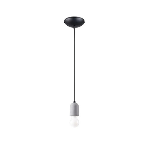 Luminaire Center Suspension Neso PVC,Béton Noir