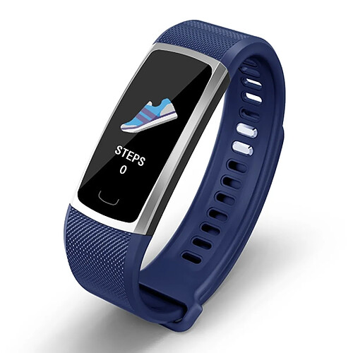 Wewoo Bracelet connecté T8 0,96 pouce TFT couleur intelligent IP68 ÉtancheSoutien 24h Surveillance de la fréquence cardiaque et de la pression artérielle / du sommeil / Modes de sport multiples / Rappel d'appel Bleu