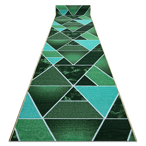 RUGSX Triangles de couloir TRÓJKATY antidérapants, vert gomme 90cm 90x950 cm