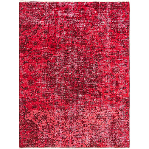 Vidal Tapis de laine 218x165 rouge Ultra Vintage