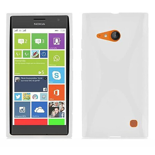 Cadorabo Coque Nokia Lumia 730 Etui en Transparent