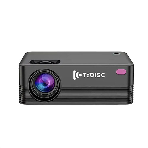 Vidéoprojecteur TROISC ALTA, Mini Android TV Projecteur WiFi 5G, 6000 lumens, Zoom100%- 50%, Bluetooth, Correction trapézoïdale 4D/4P, Recopie d'écran, Airplay, Miracast, Wi-Fi Direct