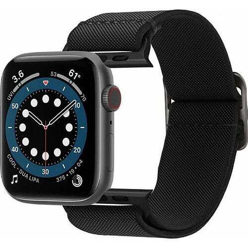 Spigen Sgp Spigen Lite Fit Bracelet Compatible avec Apple Watch Serie 7 45mm, 6/SE/5/4 44mm, 3/2/1 42mm - Noir