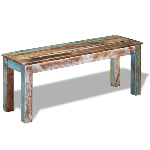 vidaXL Banc 110x35x45 cm Bois de récupération massif