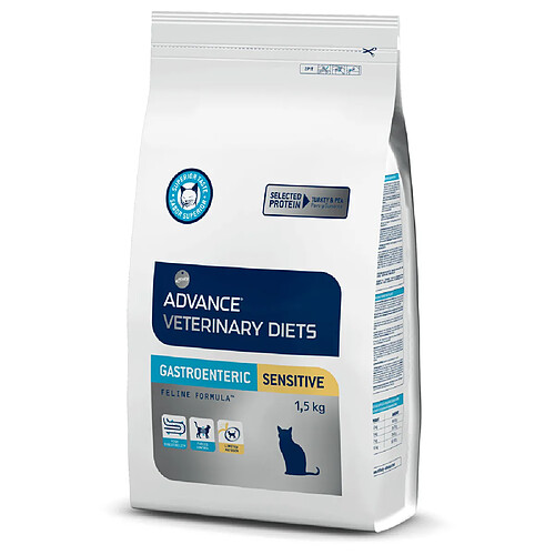 Advance Diet - Croquettes Gastroenteric Sensitive pour Chat - 1,5Kg