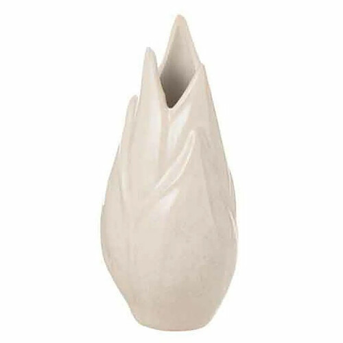 Paris Prix Vase Design en Céramique Ibiza Brillant 25cm Beige