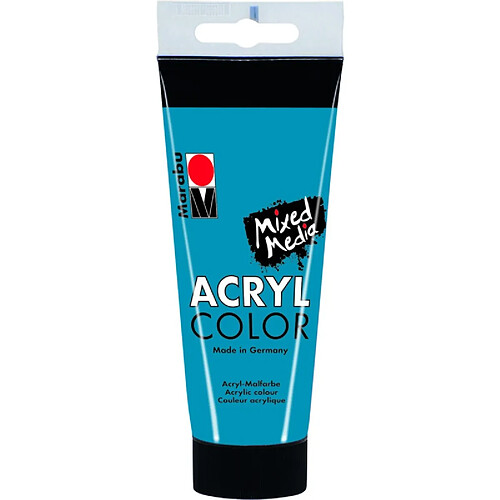 Marabu Peinture acrylique 'AcrylColor', bleu cyan, 100 ml ()