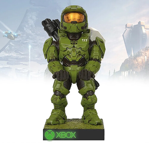 Exquisit Figurine support Master chief avec base lumineuse Halo Infinite cable guys