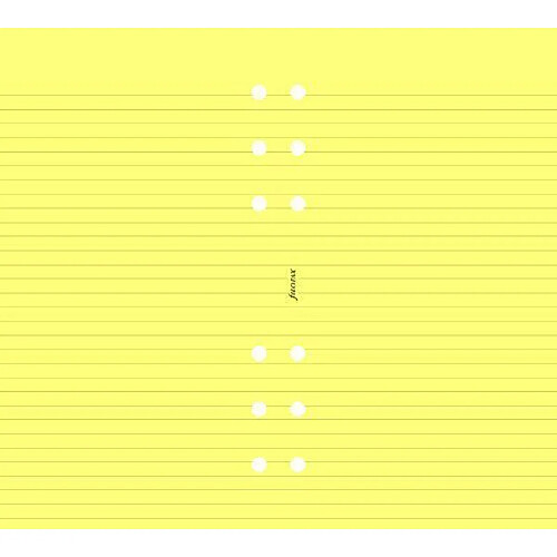 Filofax Bloc-notes Feuilles lignées Jaune (Import Royaume Uni)