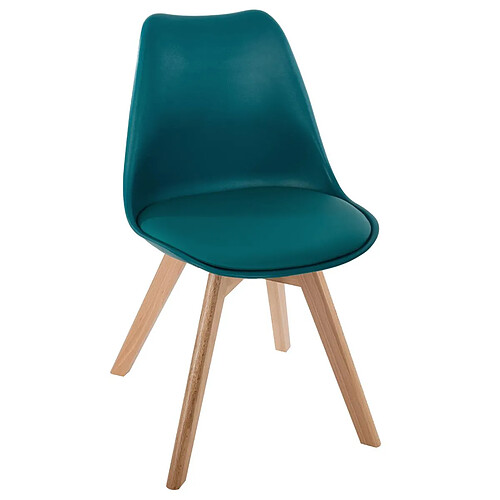 Atmosphera, Createur D'Interieur Chaise Diner Baya bleu canard - Atmosphera