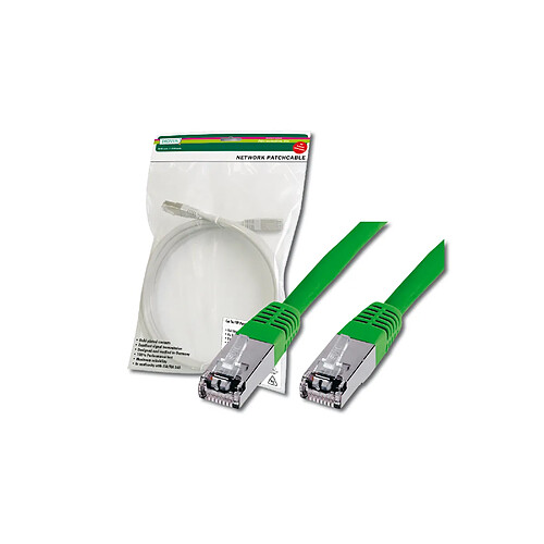 Digitus 2m Cat5e câble de réseau SF/UTP (S-FTP) Vert