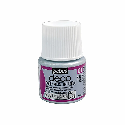 Pebeo Peinture acrylique opaque nacrée - Brume - 45 ml