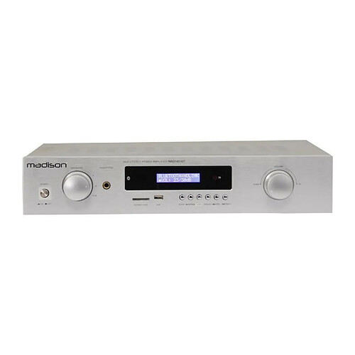 Amplificateur HI-FI - Madison MAD1400BT-SL - Stéréo 2x100W RMS - BLUETOOTH - Lecteurs USB-SD