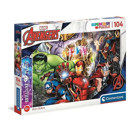 Clementoni - 20181 - Brillant 104 pieces - Marvel