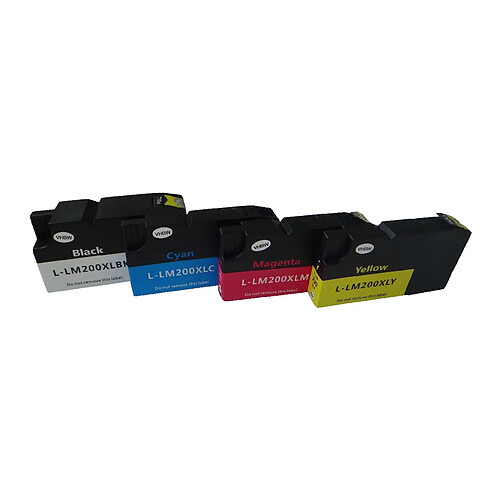 vhbw Set de Cartouches d'encre pour Lexmark OfficeEdge Pro 4000, 4000C, 5500, 5500T. Remplace: 200XL, 210XL.