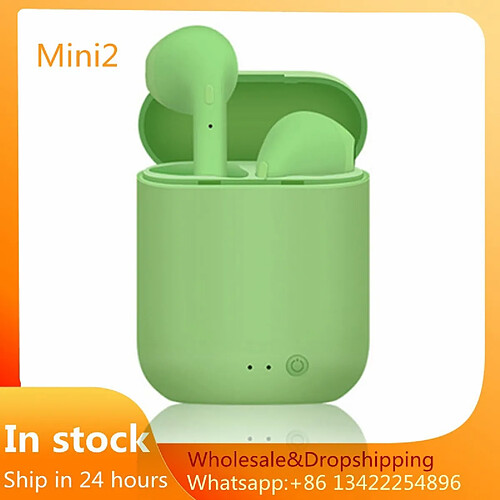 GUPBOO IWO PRO Mini2 TWS Bluetooth 2021 Écouteurs sans fil Matte Air avec micro Chargeur Casque PK i7s 5.0