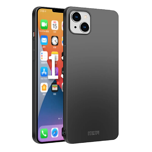 Mofi Coque en TPU surface givrée noir pour votre Apple iPhone 13 6.1 pouces