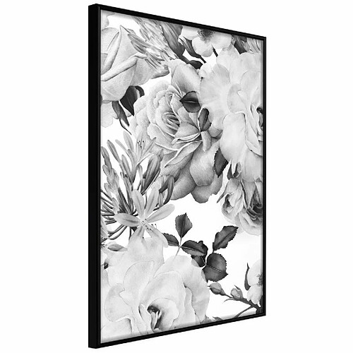 Paris Prix Affiche Murale Encadrée Black and White Nature 30 x 45 cm Noir