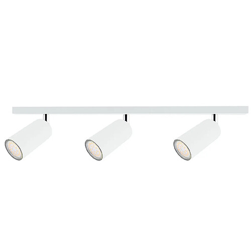 Lumière Barre de spots pour plafond Eye Blanc, 50cm, 3x GU10