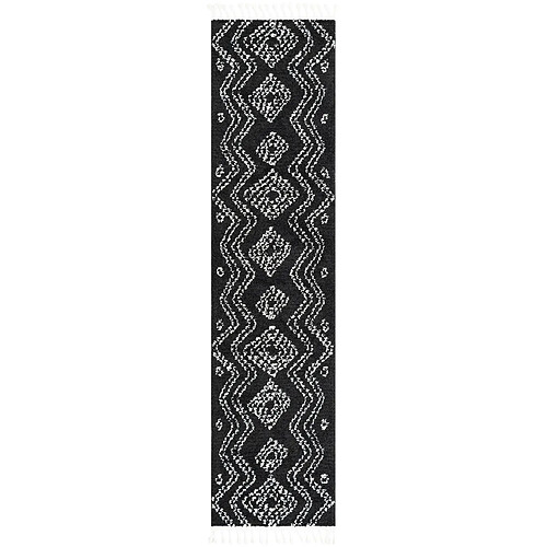 Hadorn Tapis shaggy 305x80 noir Frauenfeld Vaiana