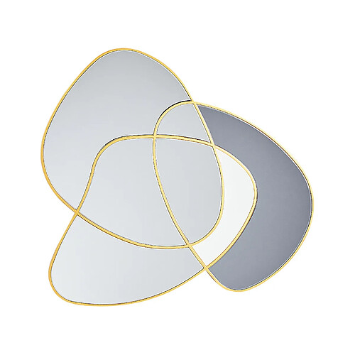 Beliani Miroir TAILLY 99x89 Doré