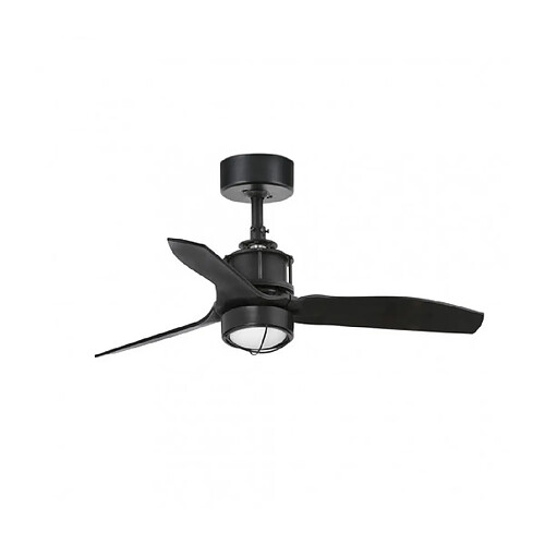 faro Plafonnier ventilateur Just Acier,diffuseur Verre 42,4 Cm