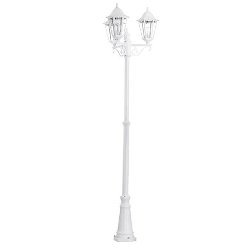 Lampadaire extérieure Blanc 3X60W Navedo - EGLO LIGHTING - 93454