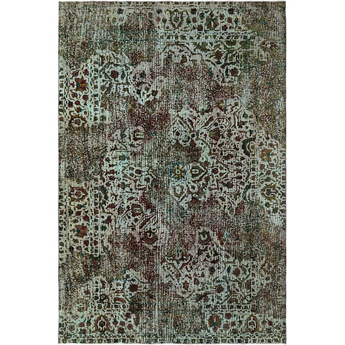 Vidal Tapis de laine 286x189 vert Vintage Royal